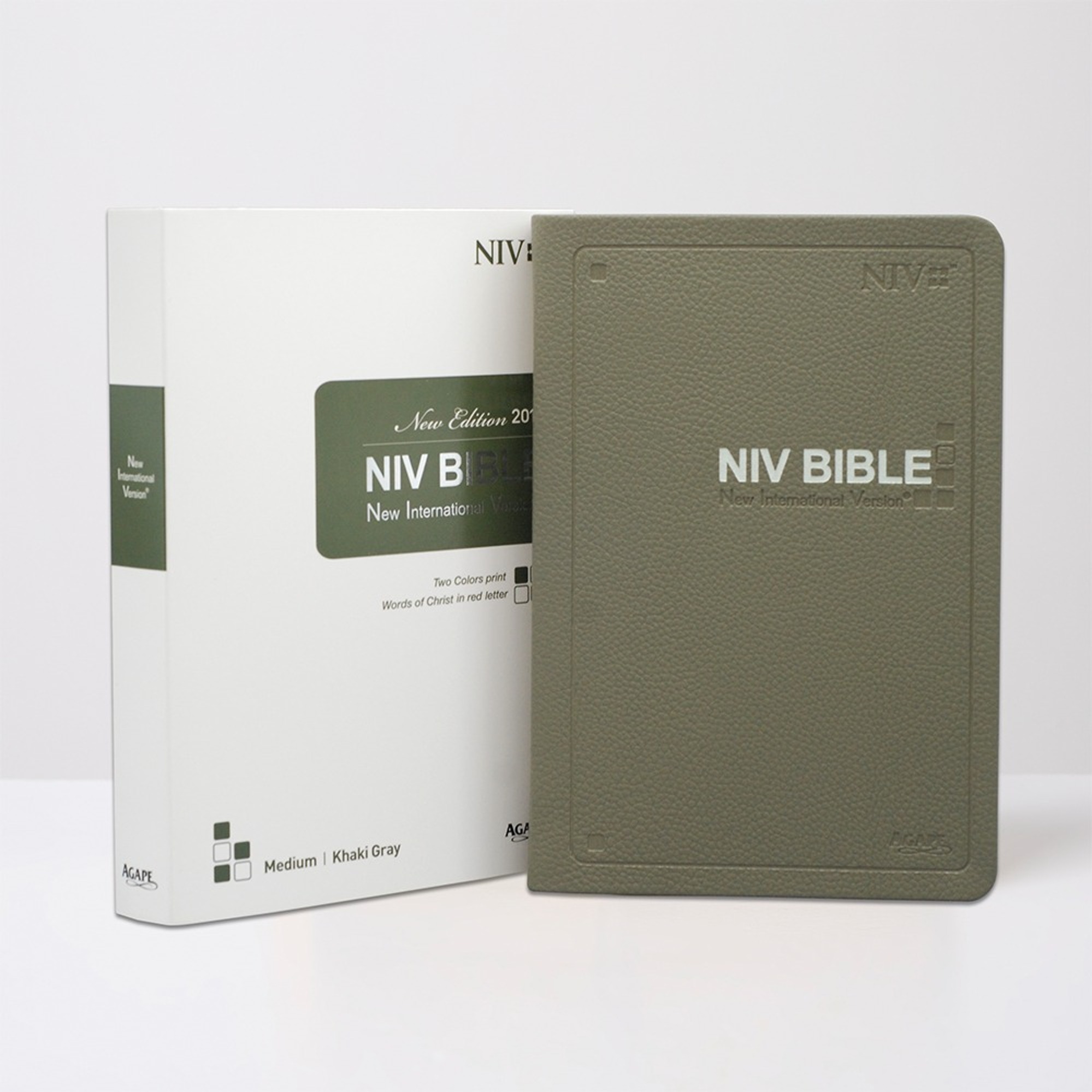 NIVBIBLE 영문성경/중단본/카키그레이