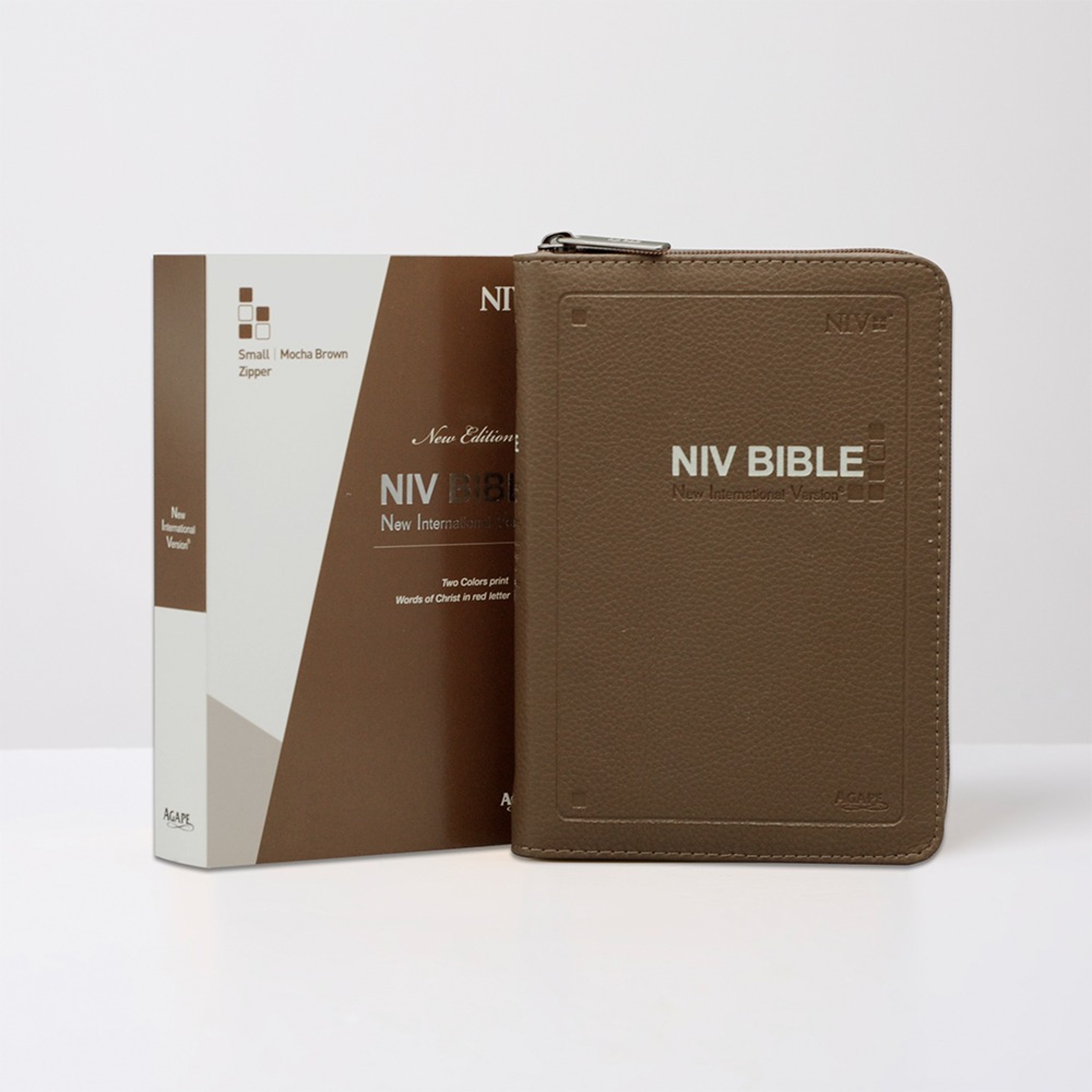 NIVBIBLE 영문성경/특소단본/지퍼/모카브라운